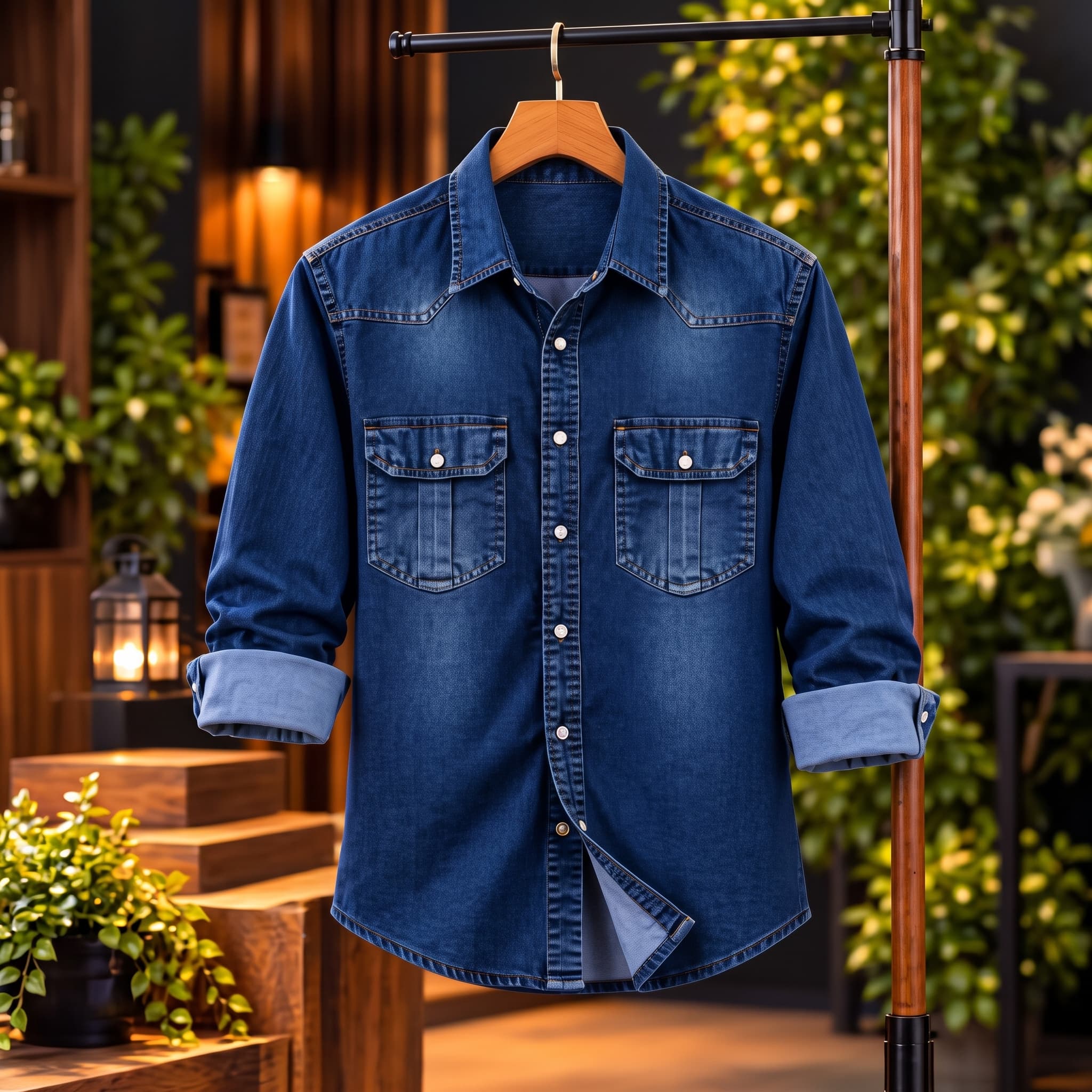 Trendy Denim Shirt