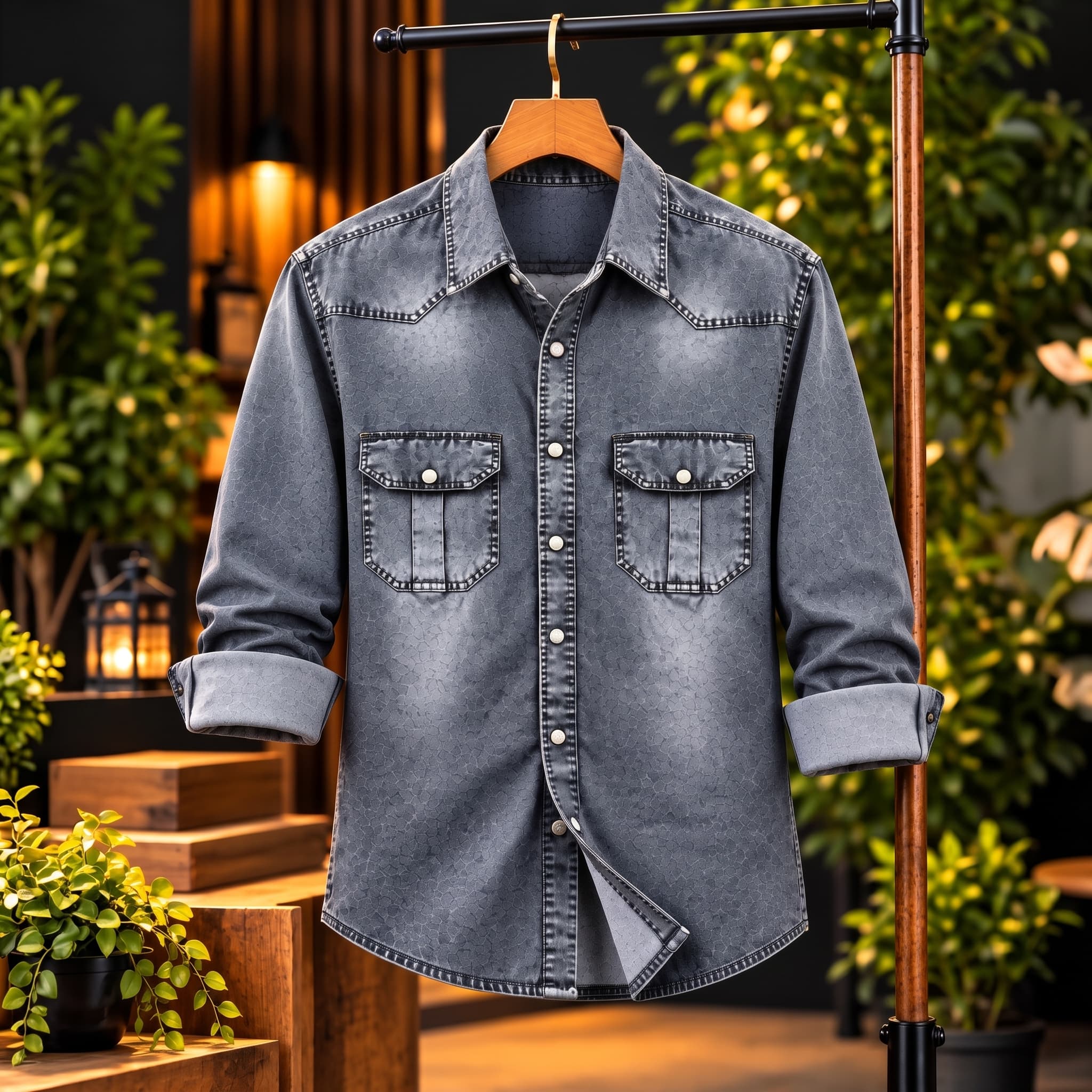 Trendy Denim Shirt