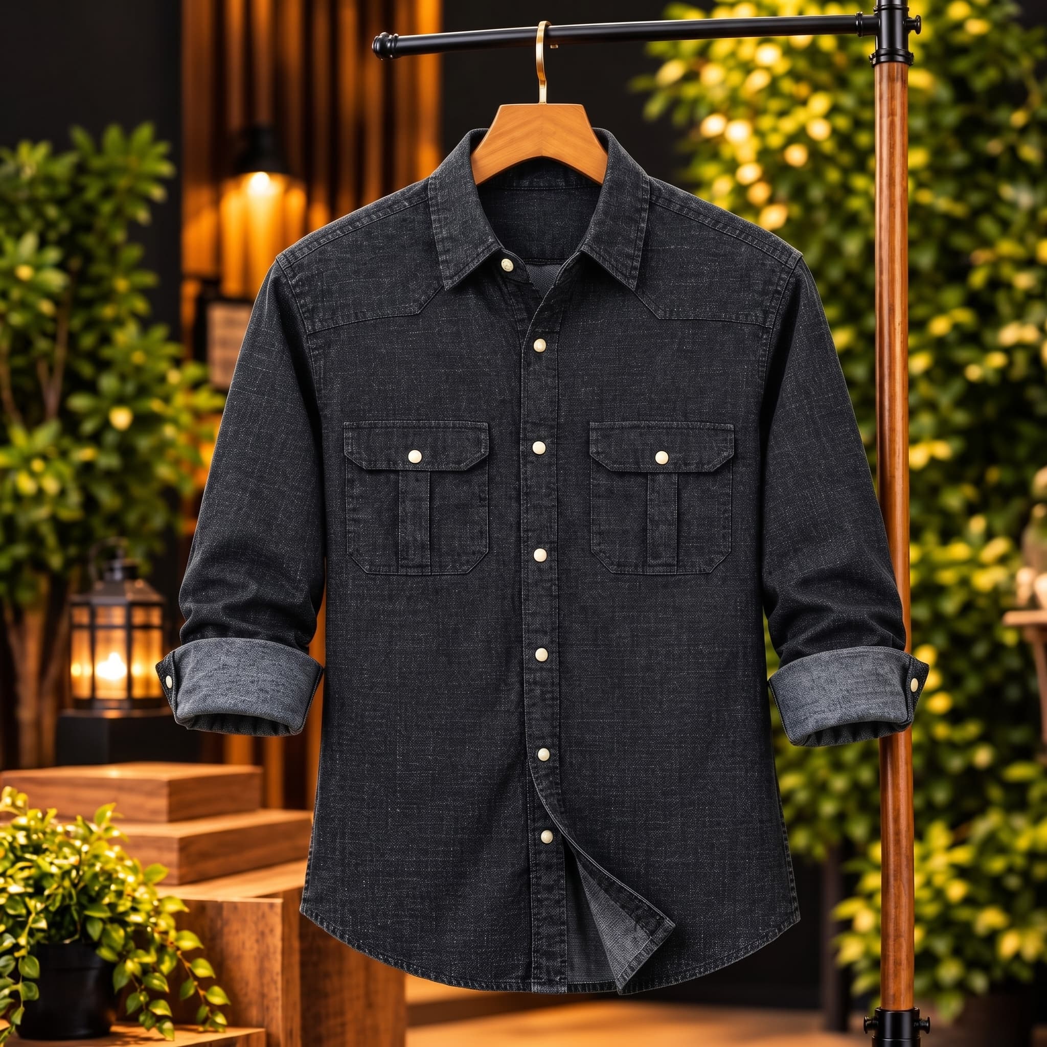 Trendy Denim Shirt